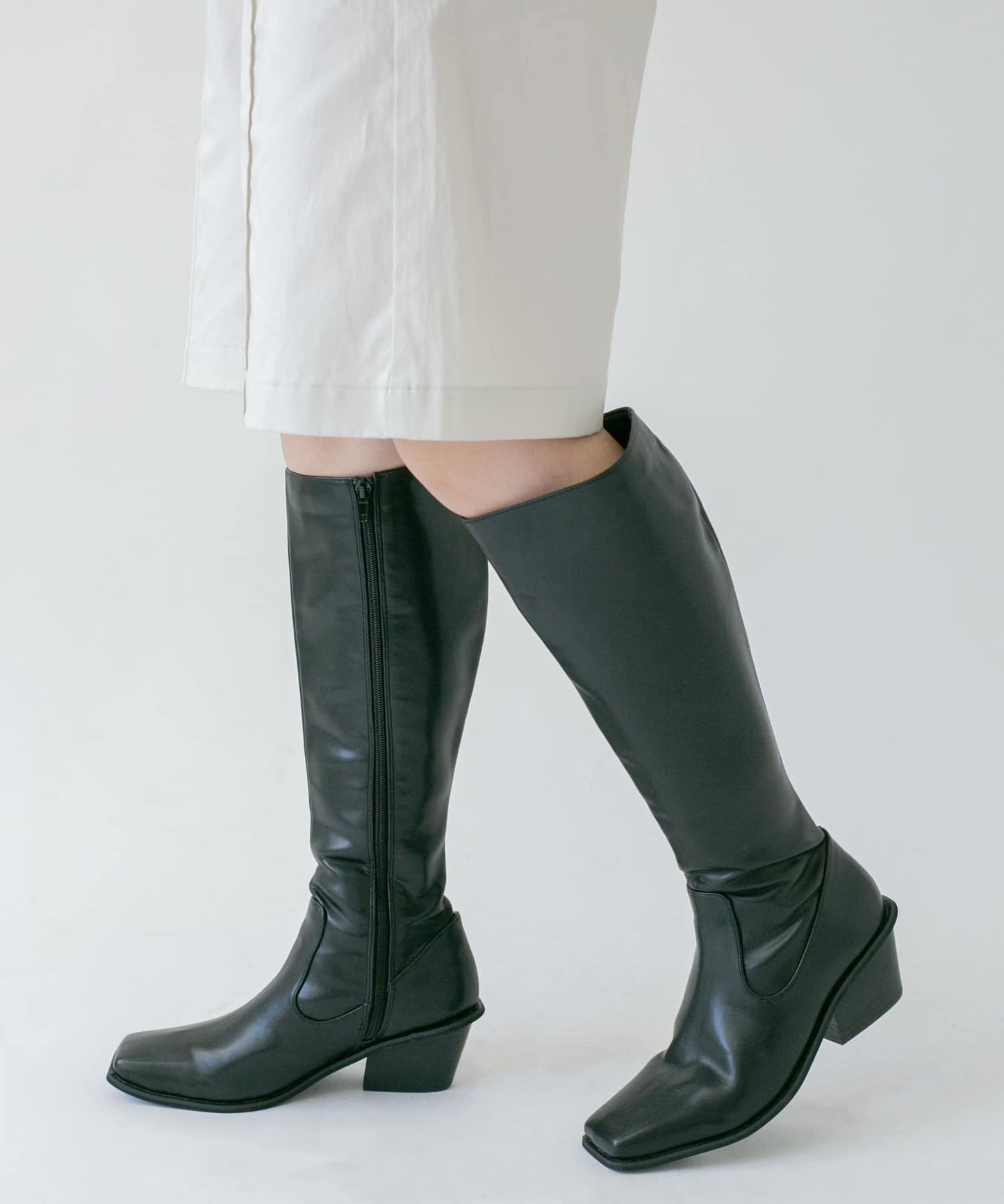 西部風高跟長靴