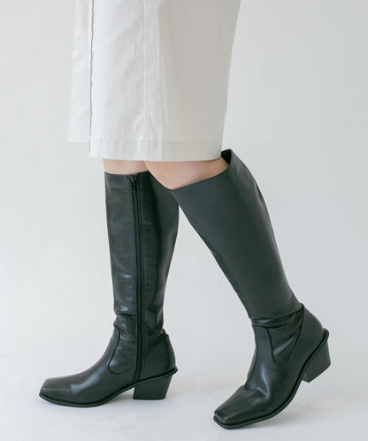 西部風高跟長靴