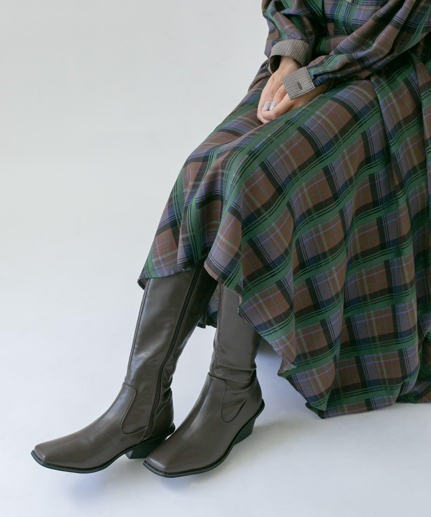 西部風高跟長靴