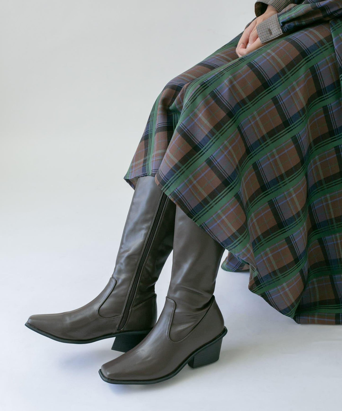 西部風高跟長靴