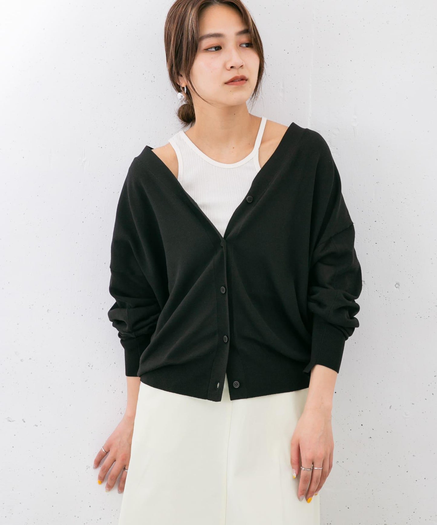 不對稱領口背心