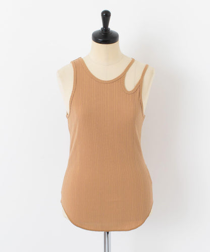 不對稱領口背心