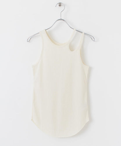 不對稱領口背心