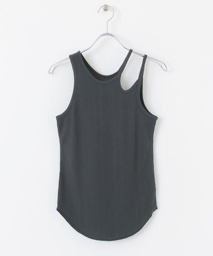 不對稱領口背心