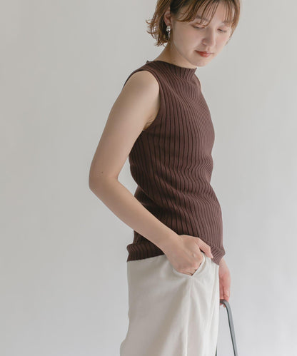 船領羅紋針織背心