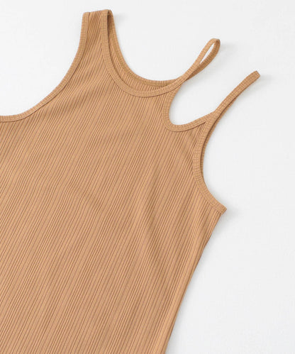 不對稱領口背心