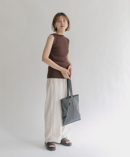 船領羅紋針織背心