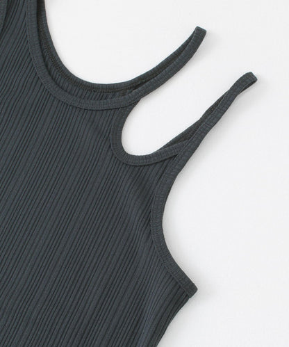 不對稱領口背心