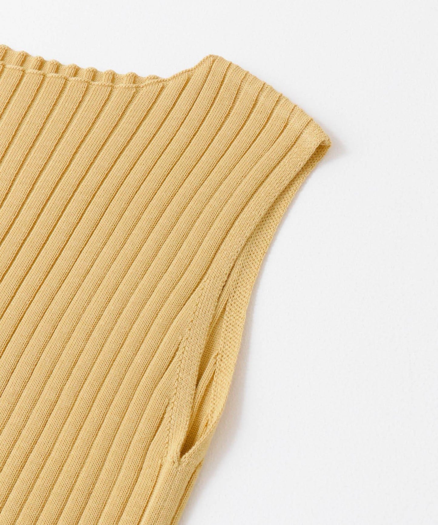 船領羅紋針織背心