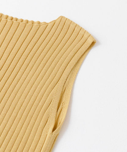 船領羅紋針織背心