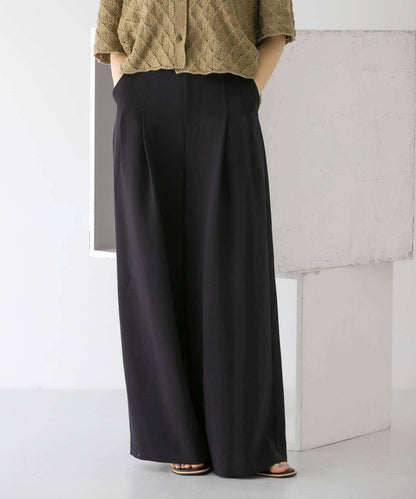 雙褶寬腿褲