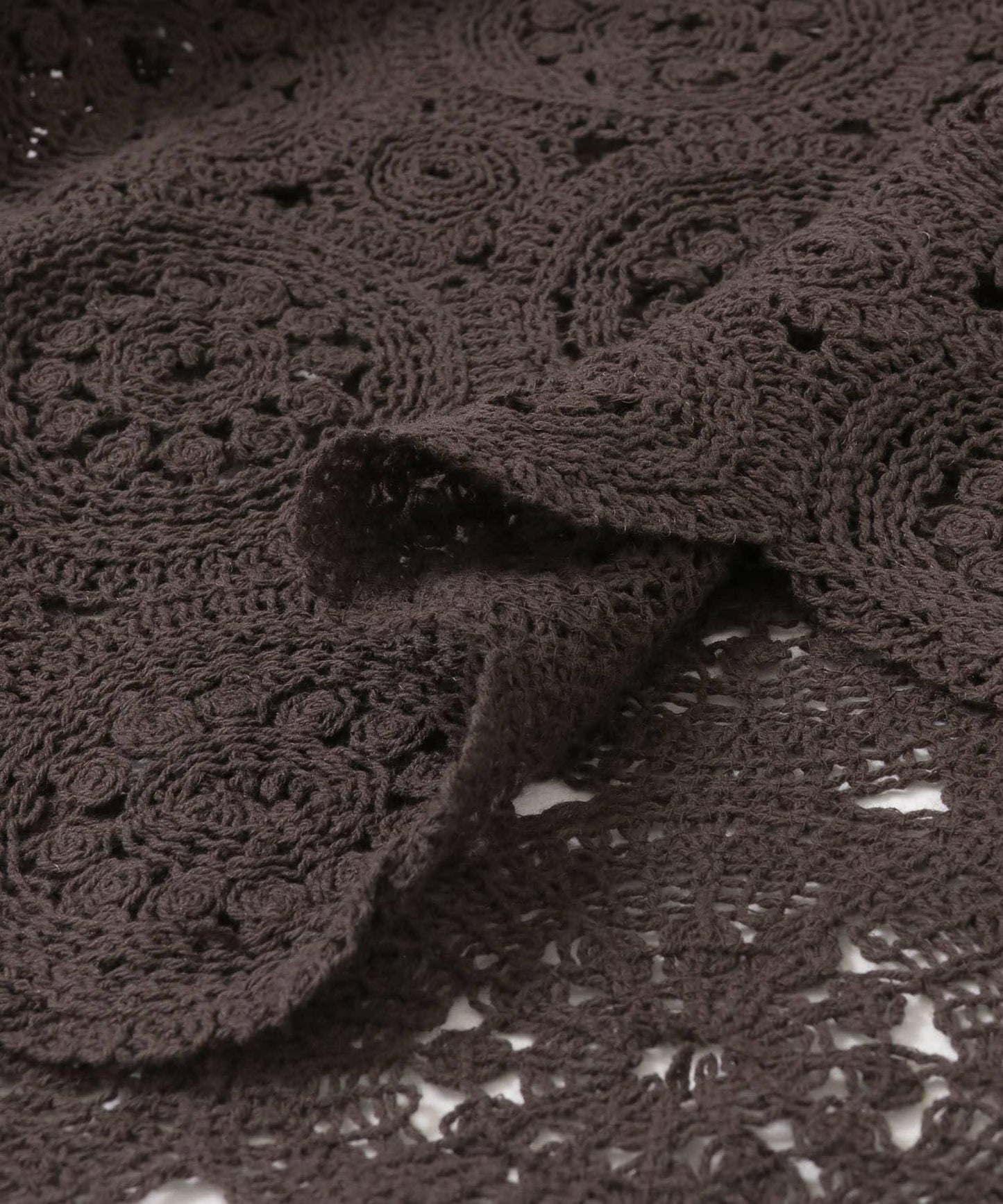 鏤空圓形花邊針織開衫