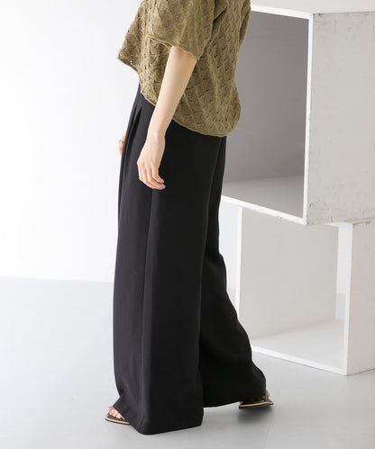 雙褶寬腿褲