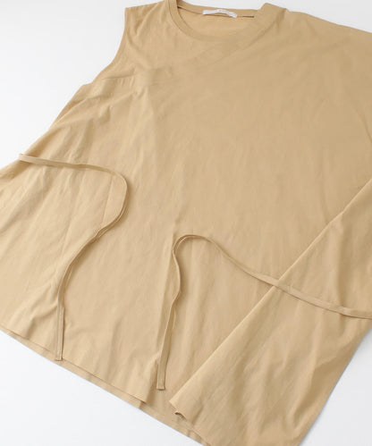 斗篷拼接不對稱襯衫