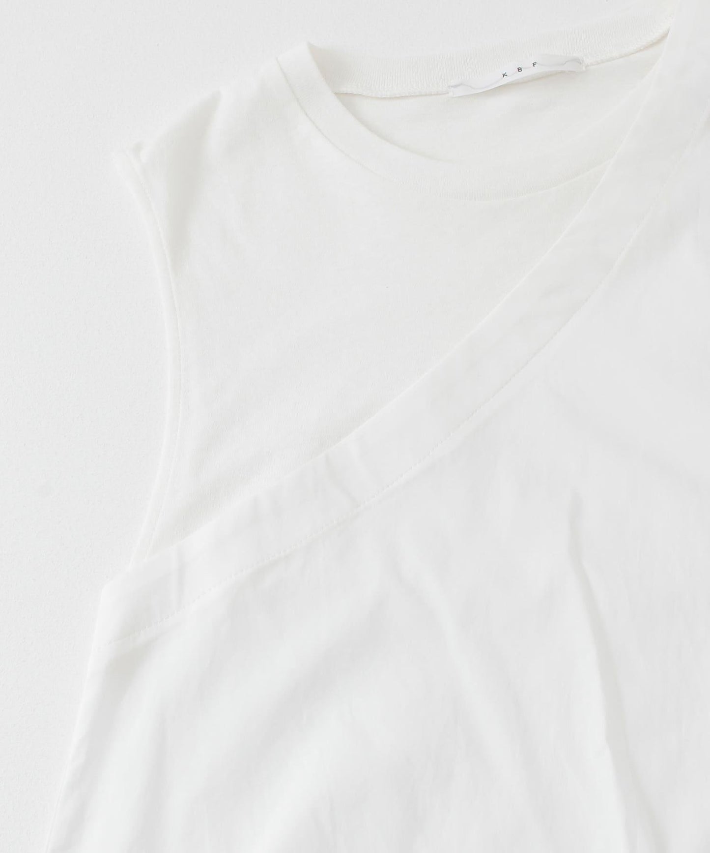 斗篷拼接不對稱襯衫