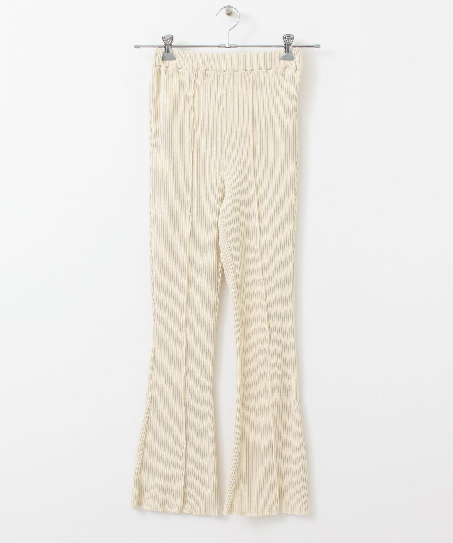 荷葉邊羅紋喇叭褲