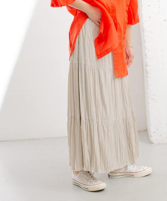 褶皺裹身半身裙