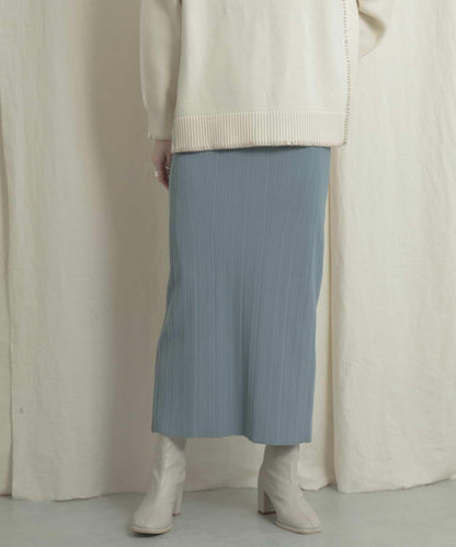 羅紋針織修身半身裙