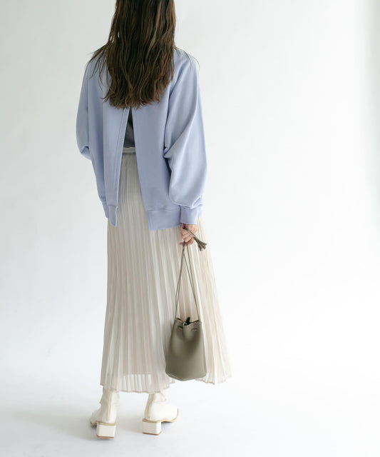 薄紗褶皺半身裙