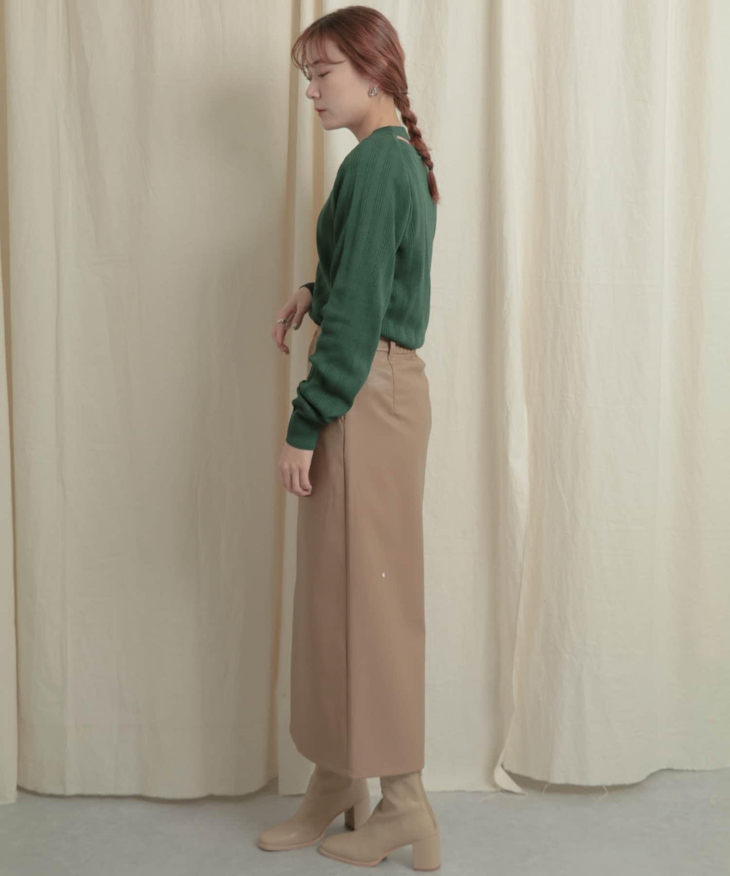 短款開衫疊穿針織上衣