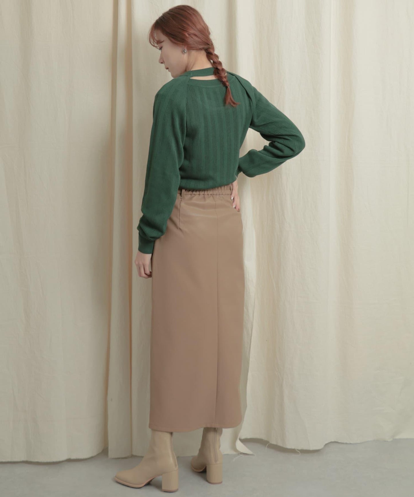 短款開衫疊穿針織上衣