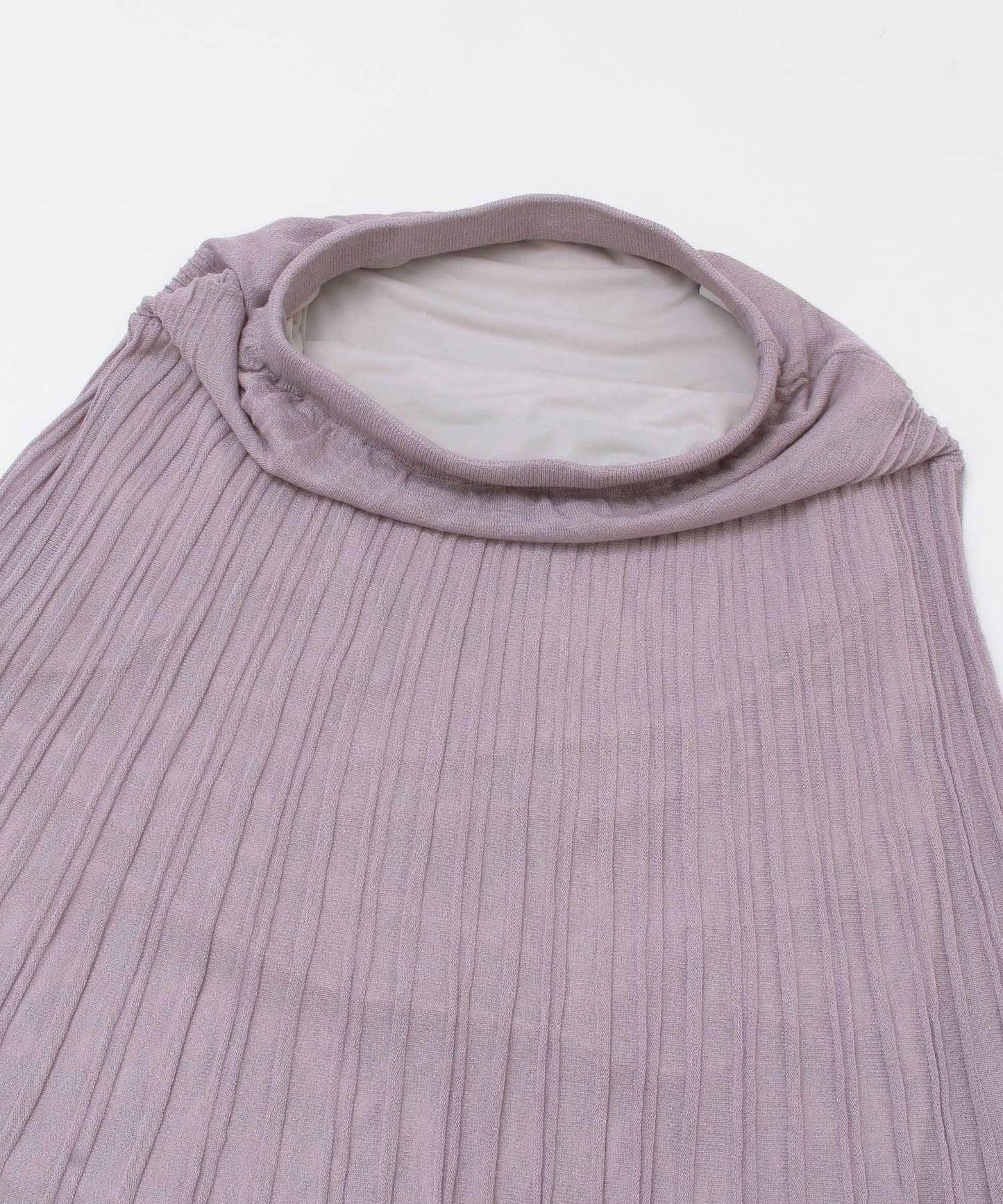 百褶羅紋針織半身裙