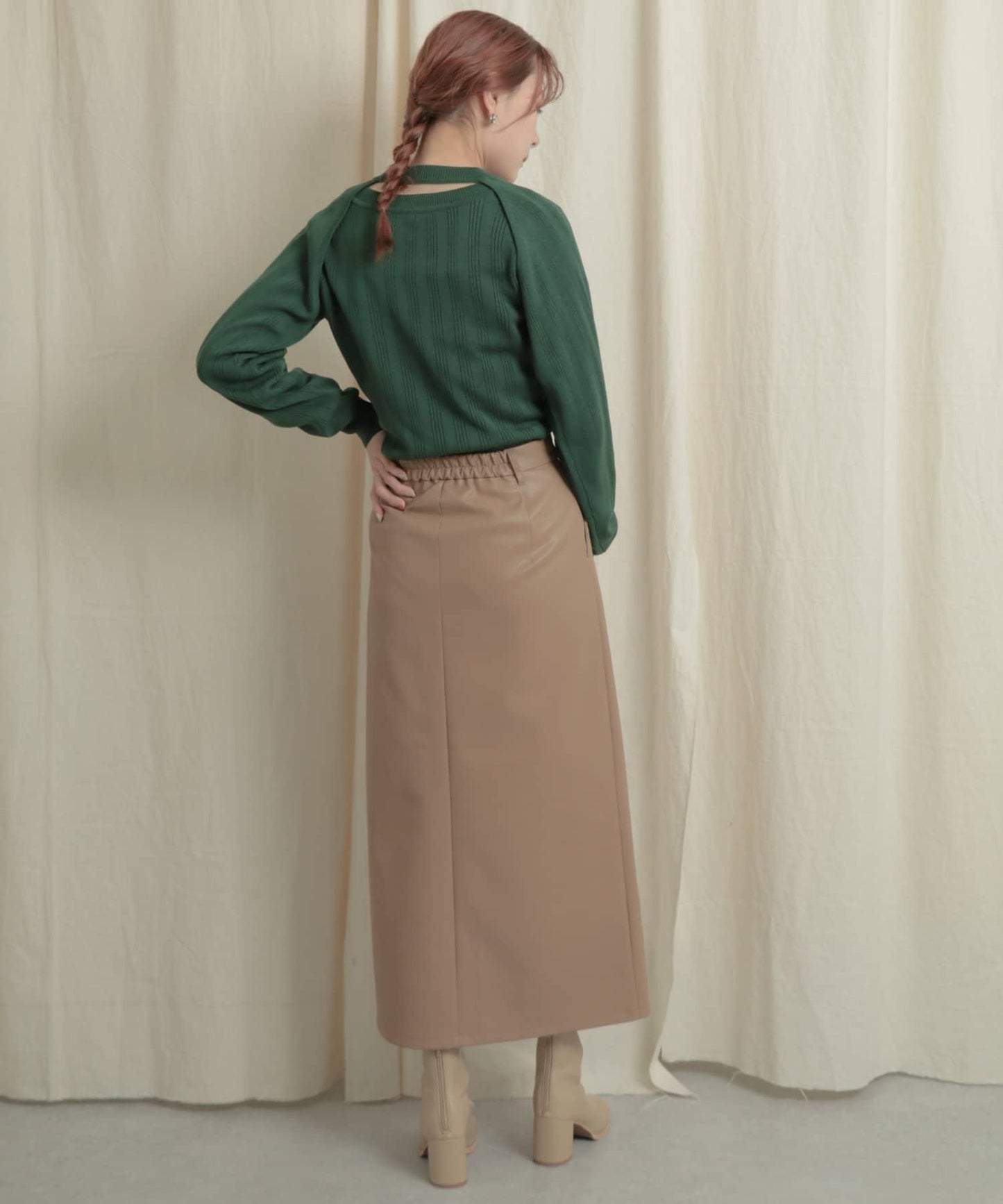 短款開衫疊穿針織上衣