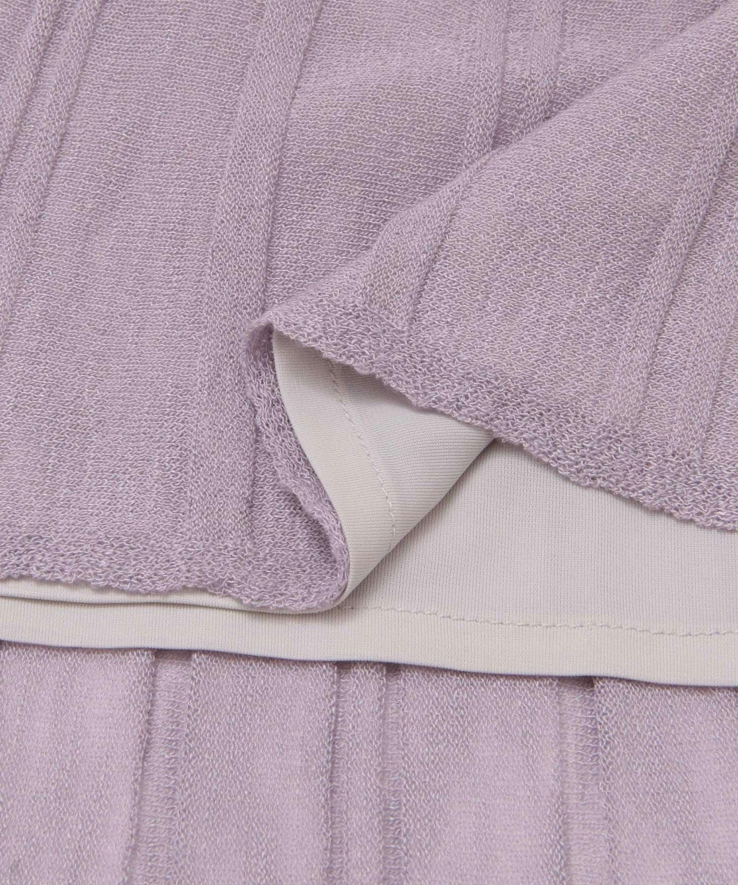 百褶羅紋針織半身裙