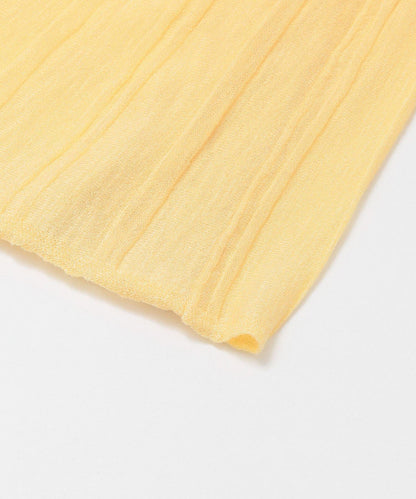 百褶羅紋針織半身裙