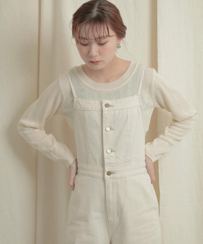 短款開衫疊穿針織上衣