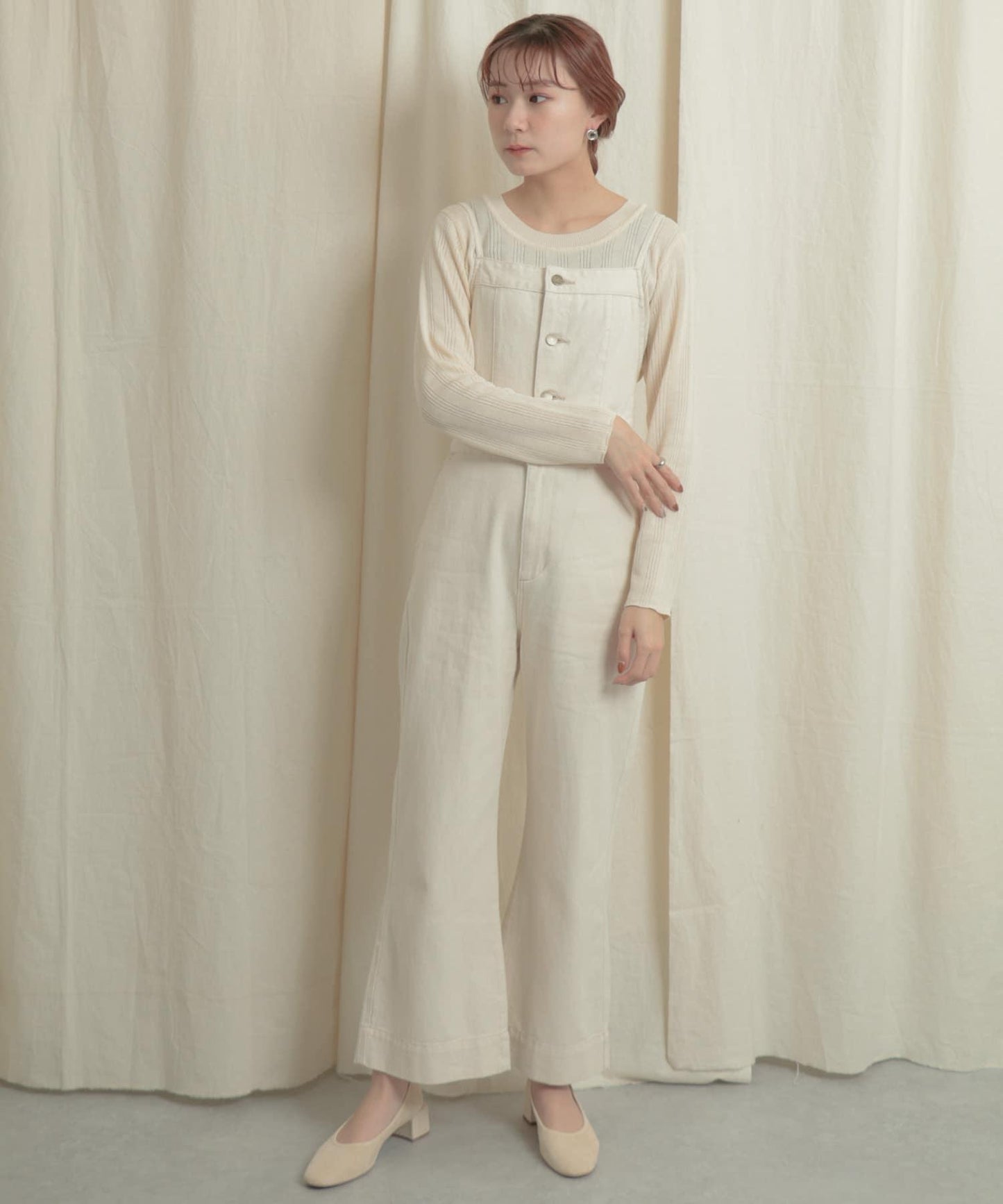 短款開衫疊穿針織上衣