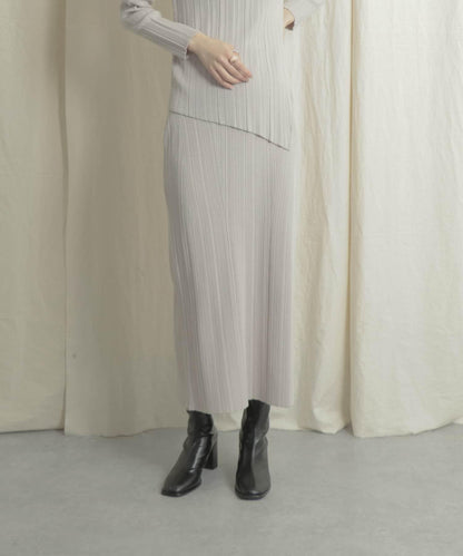 羅紋針織修身半身裙