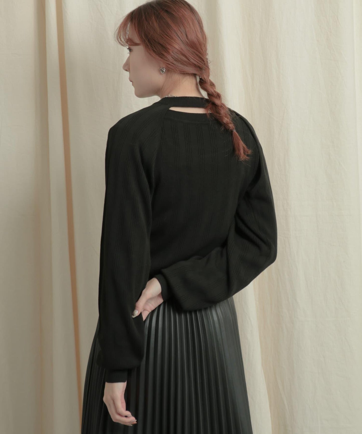 短款開衫疊穿針織上衣