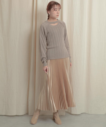 短款開衫疊穿針織上衣