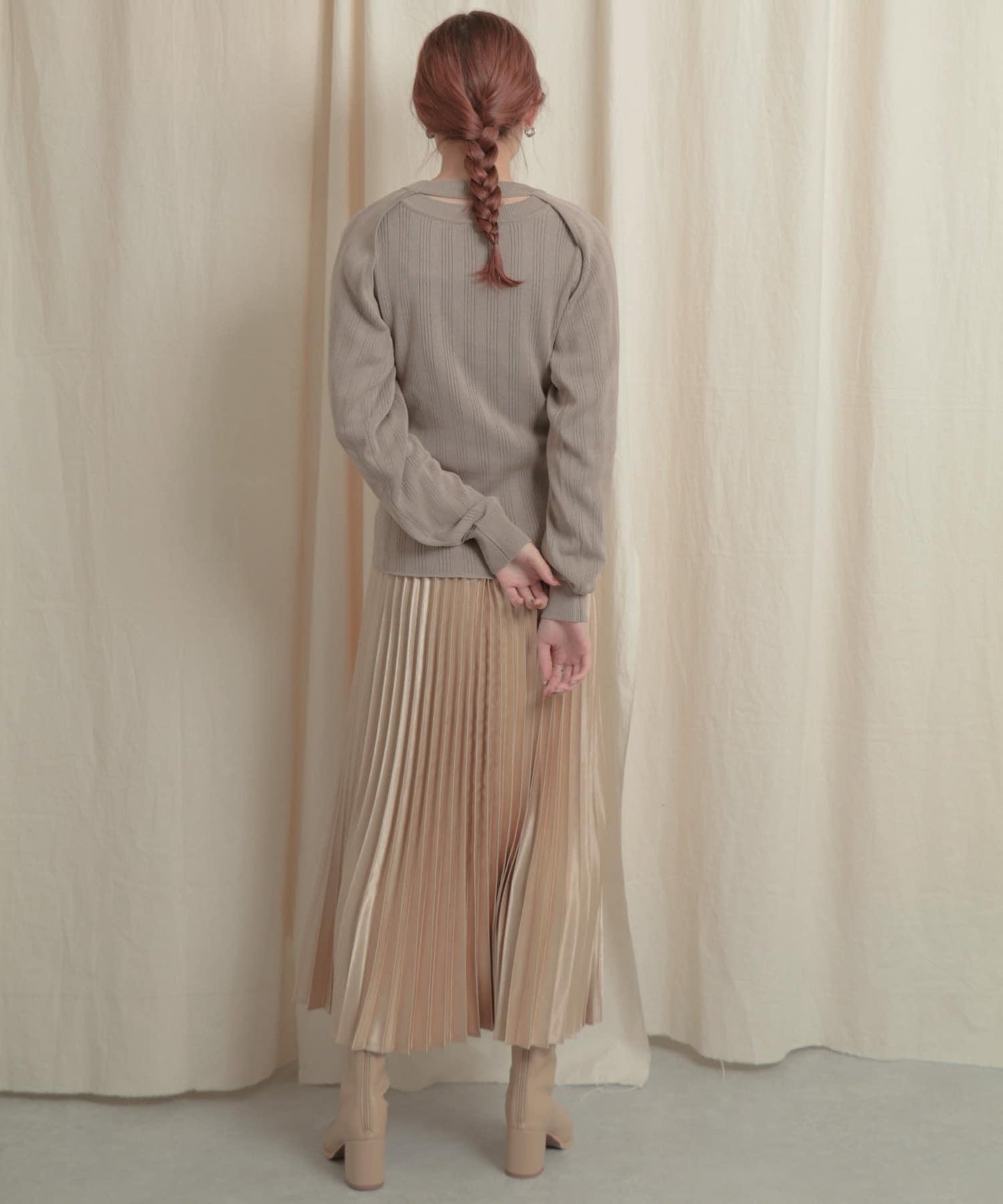 短款開衫疊穿針織上衣