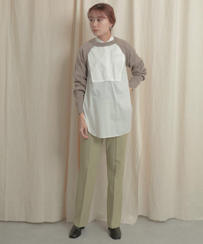 短款開衫疊穿針織上衣