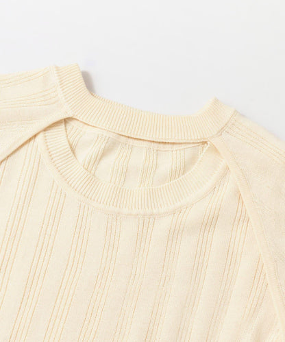 短款開衫疊穿針織上衣