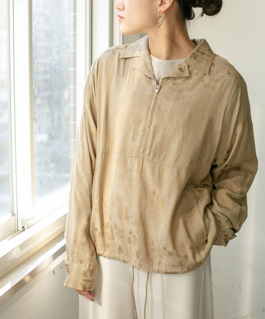 拉鍊開襟套頭衫∴