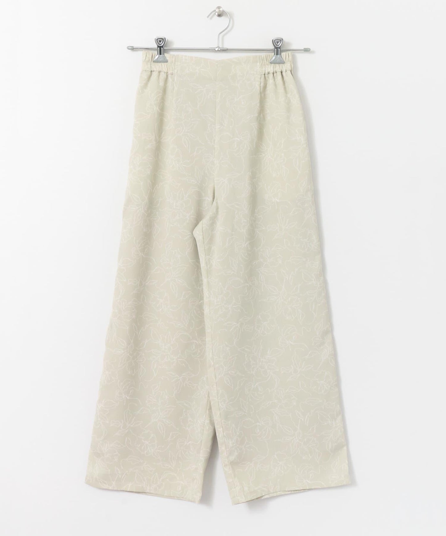 花卉圖案寬鬆長褲