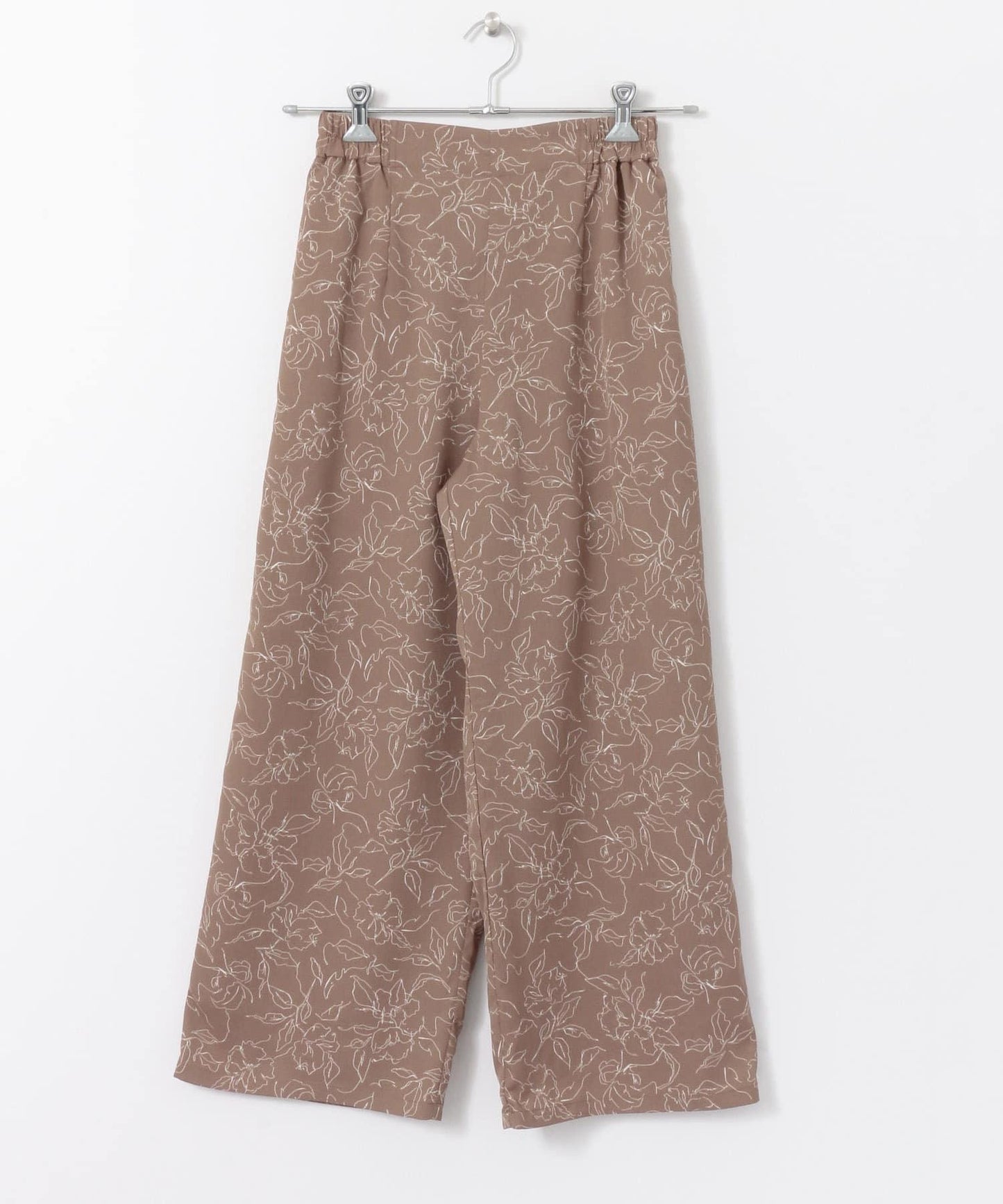 花卉圖案寬鬆長褲