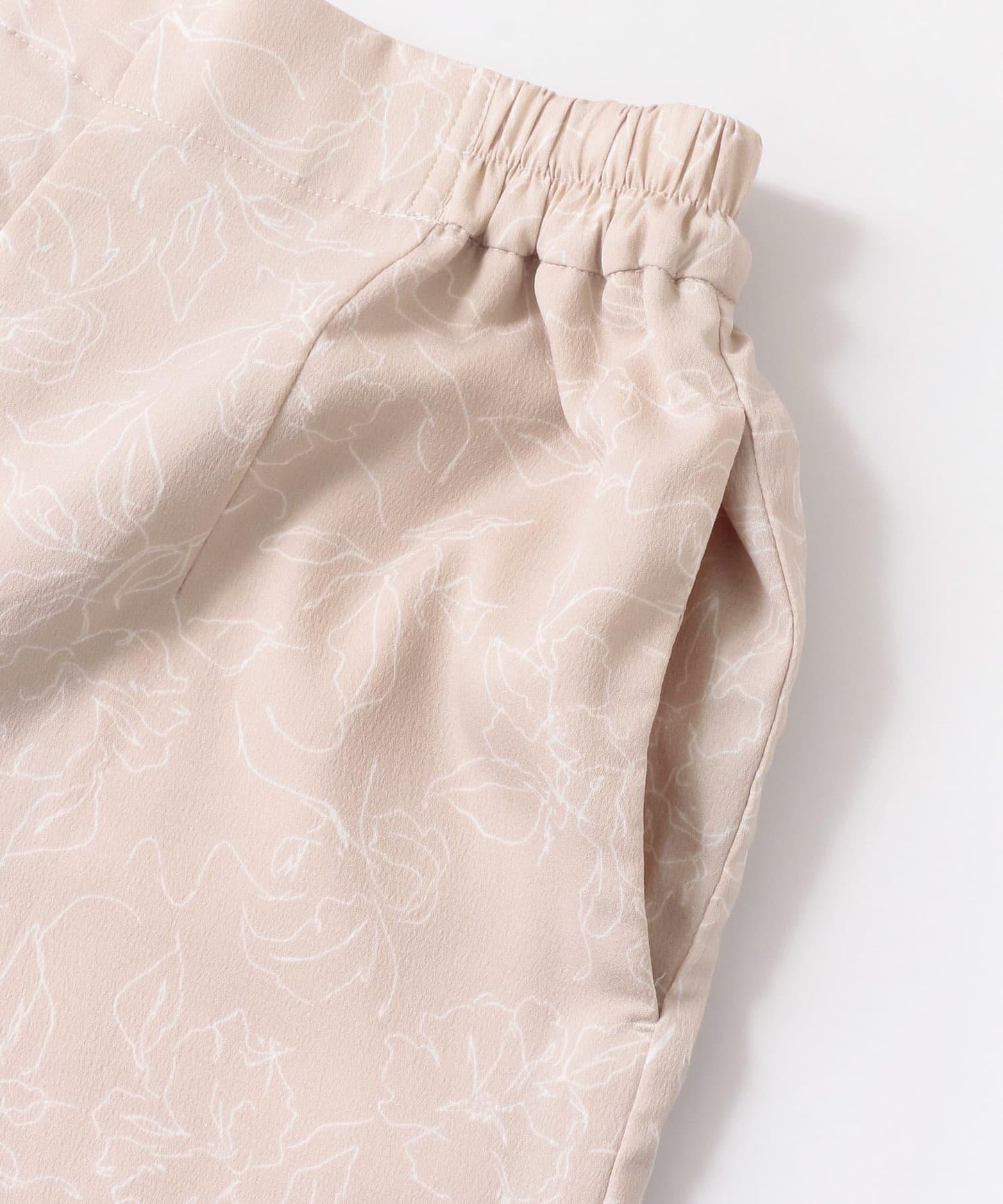 花卉圖案寬鬆長褲