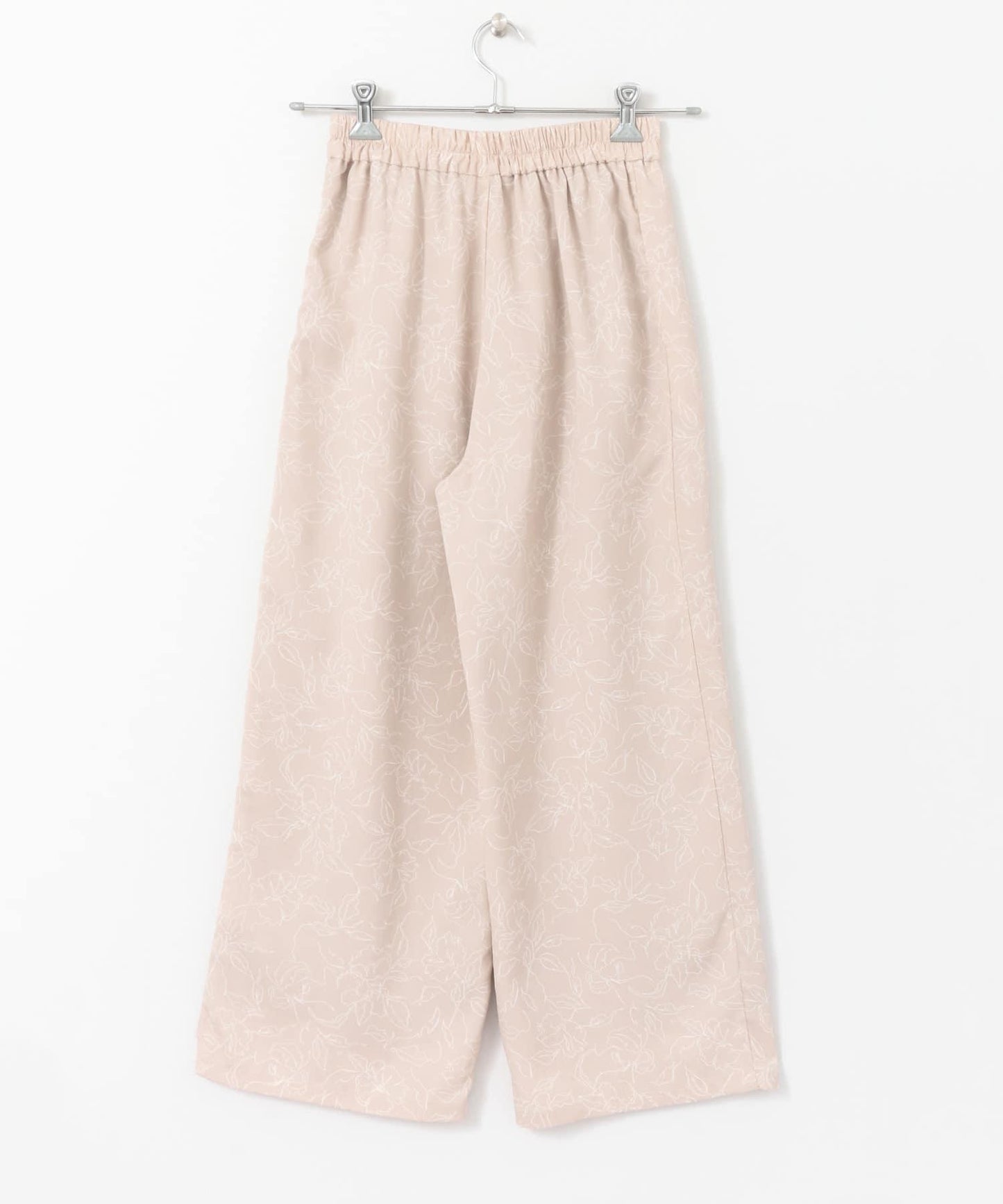 花卉圖案寬鬆長褲