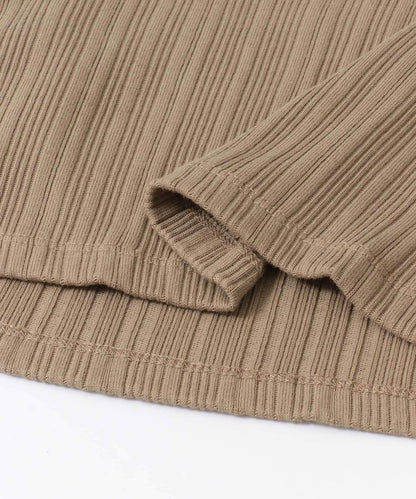 不對稱領口修身上衣