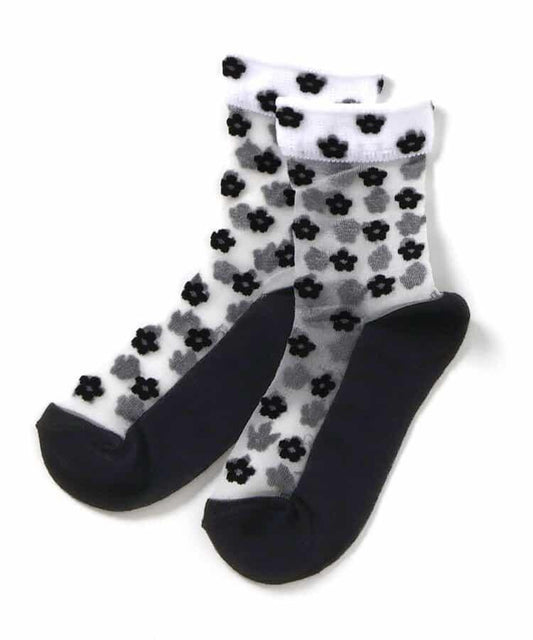 3P套裝 透明薄圓筒襪