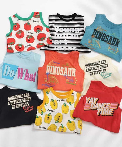 【連衣裙】蔬菜印花背心