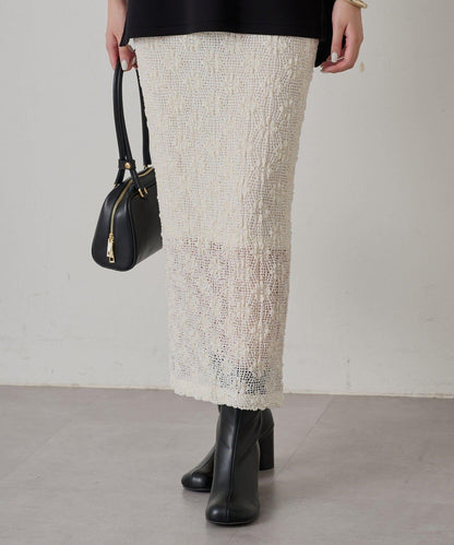 Loungedress 剪花蕾絲半身裙