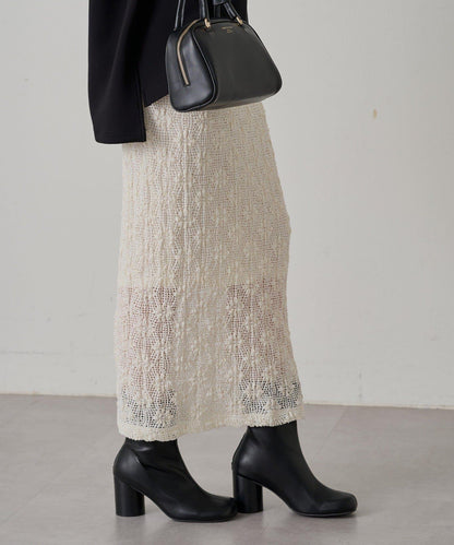 Loungedress 剪花蕾絲半身裙