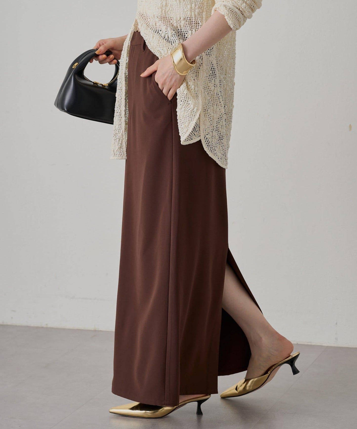 【Loungedress】長款半身裙