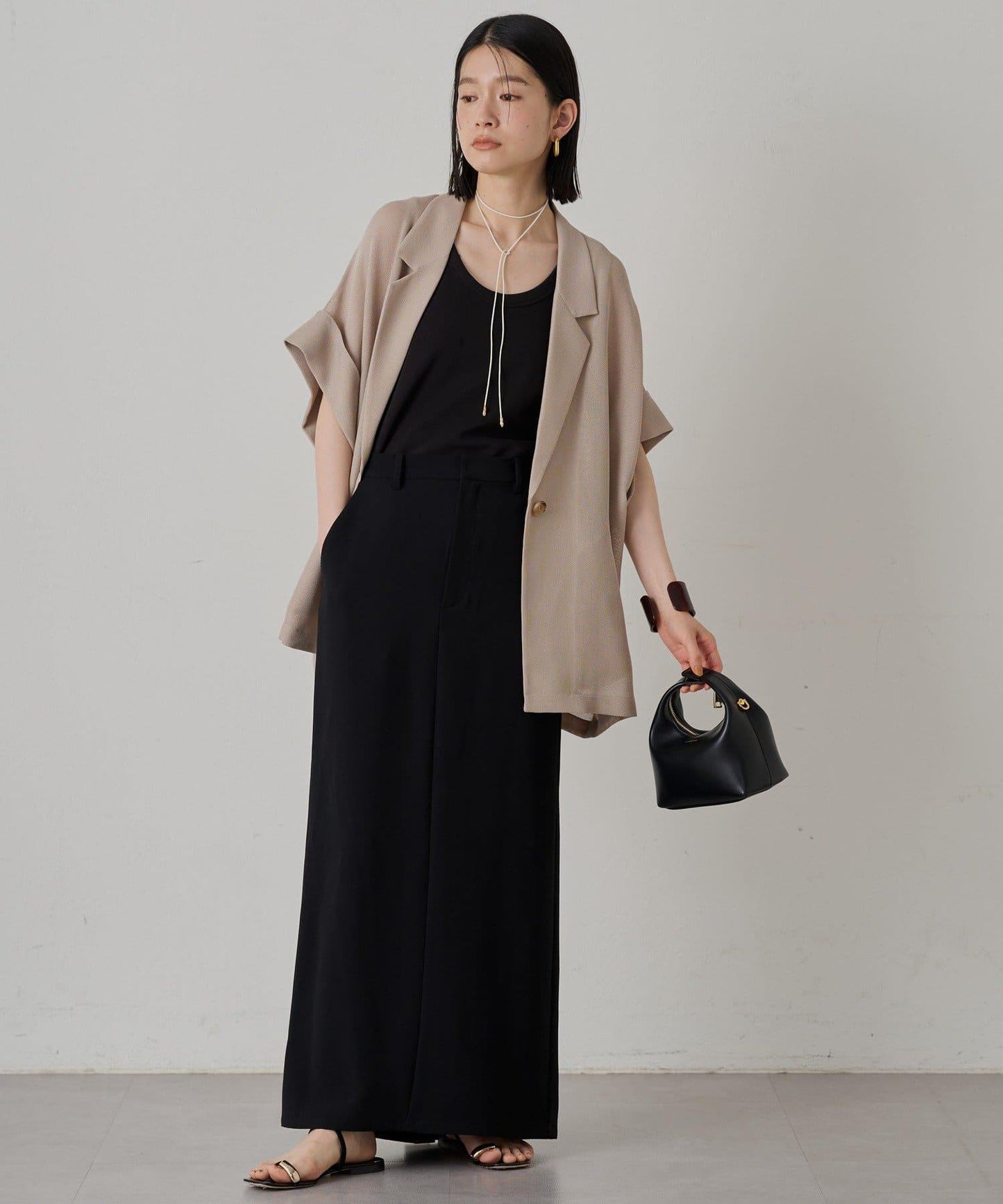 【Loungedress】長款半身裙