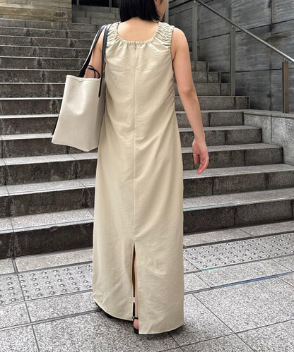 【有低身高尺寸】打褶垂感連衣裙